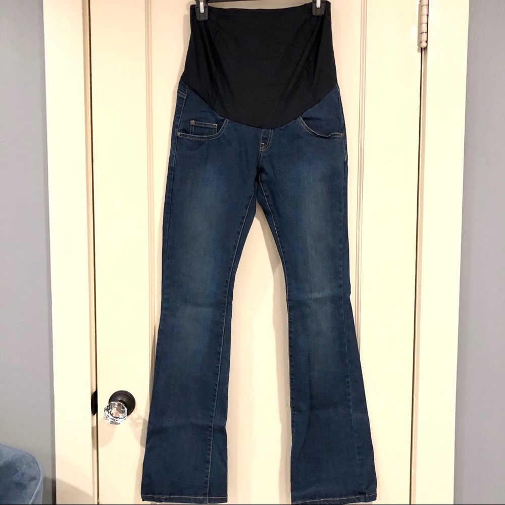 NWOT Kimi + Kai Leni Bootcut Maternity Jeans, 26 - Picture 2 of 12